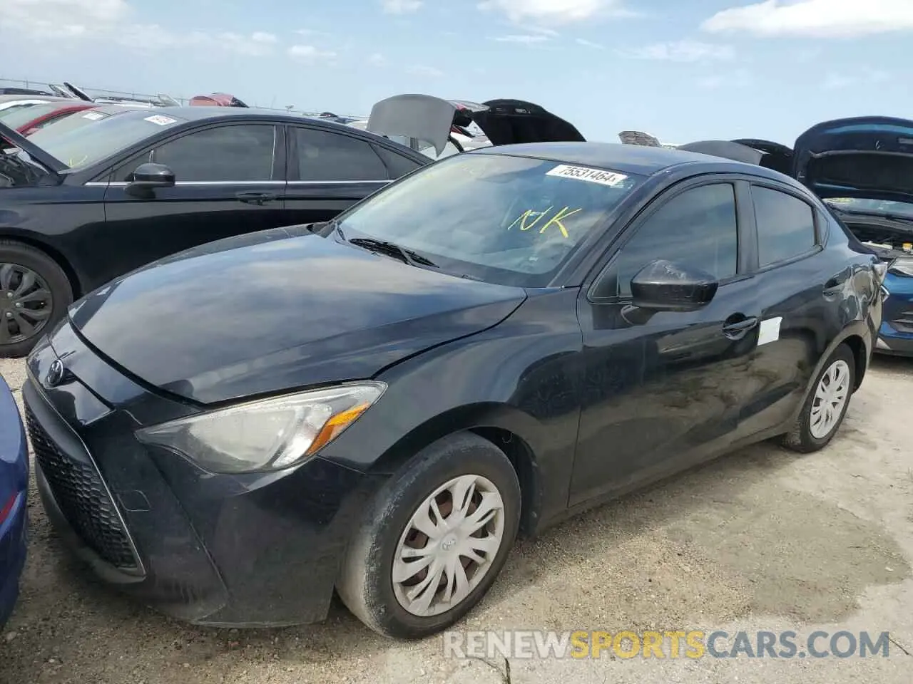 1 Photograph of a damaged car 3MYDLBYV5KY521567 TOYOTA YARIS 2019