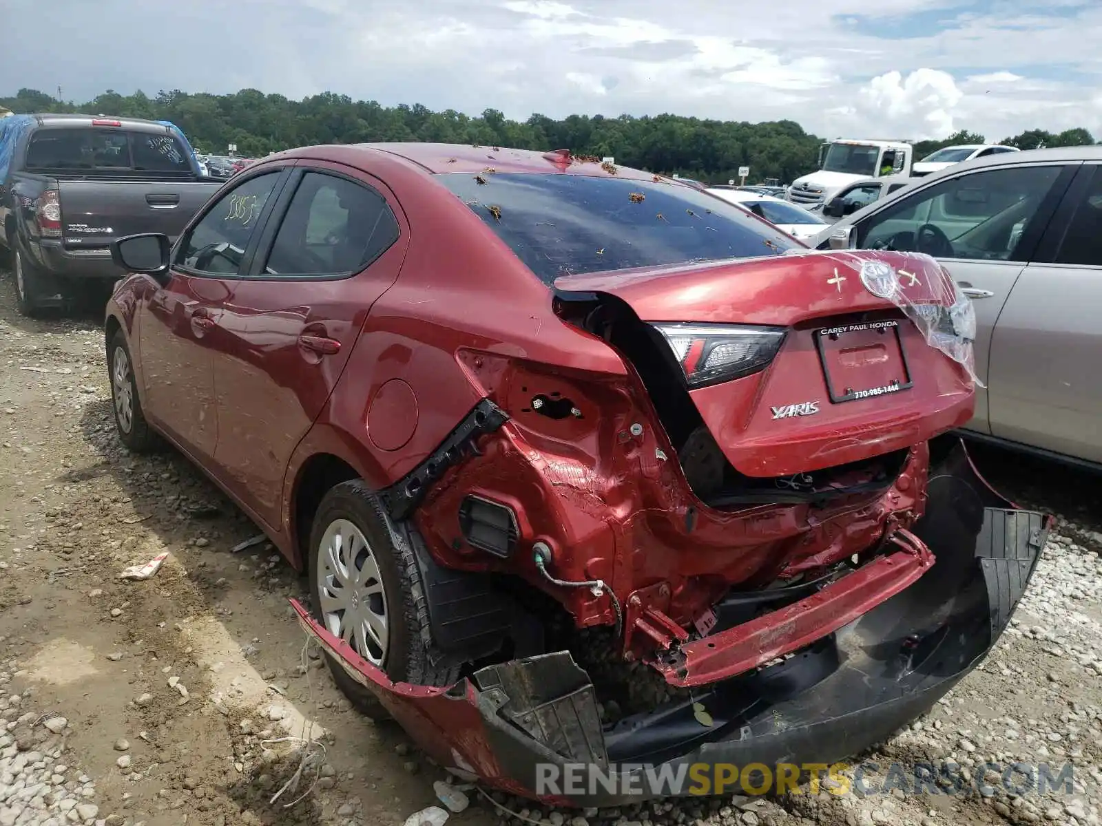 3 Photograph of a damaged car 3MYDLBYV5KY526512 TOYOTA YARIS 2019