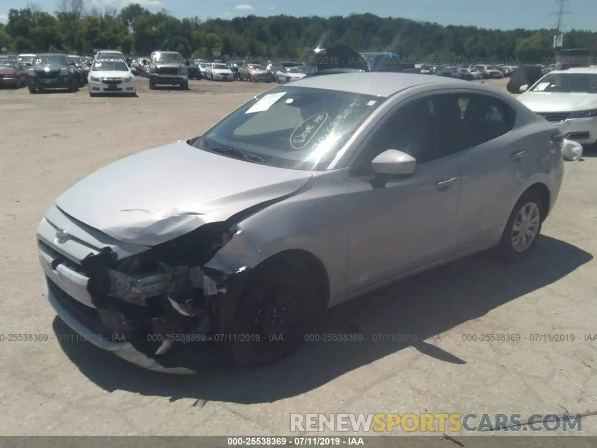 2 Photograph of a damaged car 3MYDLBYV6KY500114 TOYOTA YARIS 2019