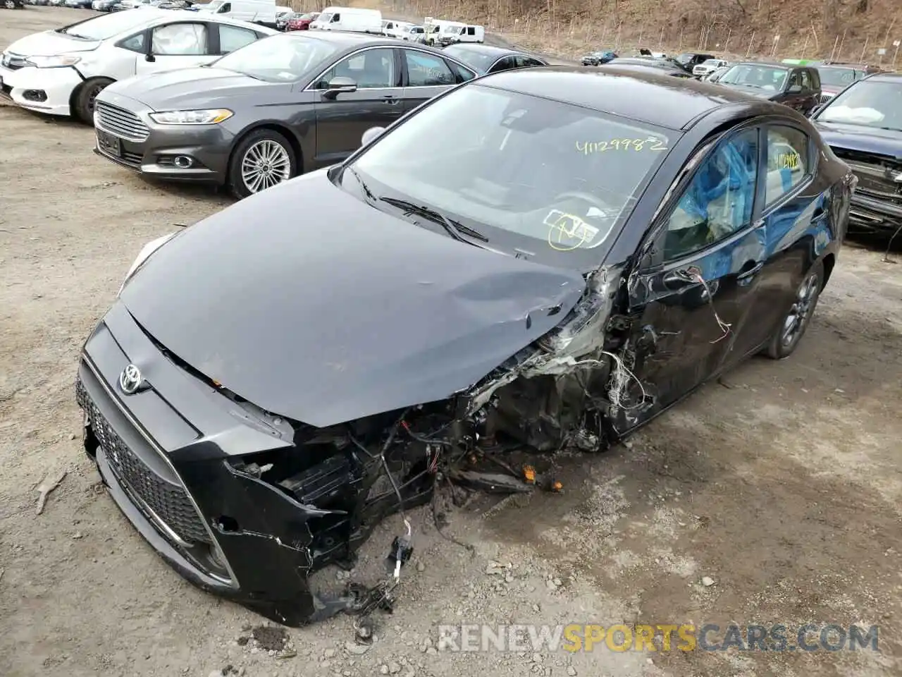 2 Photograph of a damaged car 3MYDLBYV6KY503496 TOYOTA YARIS 2019