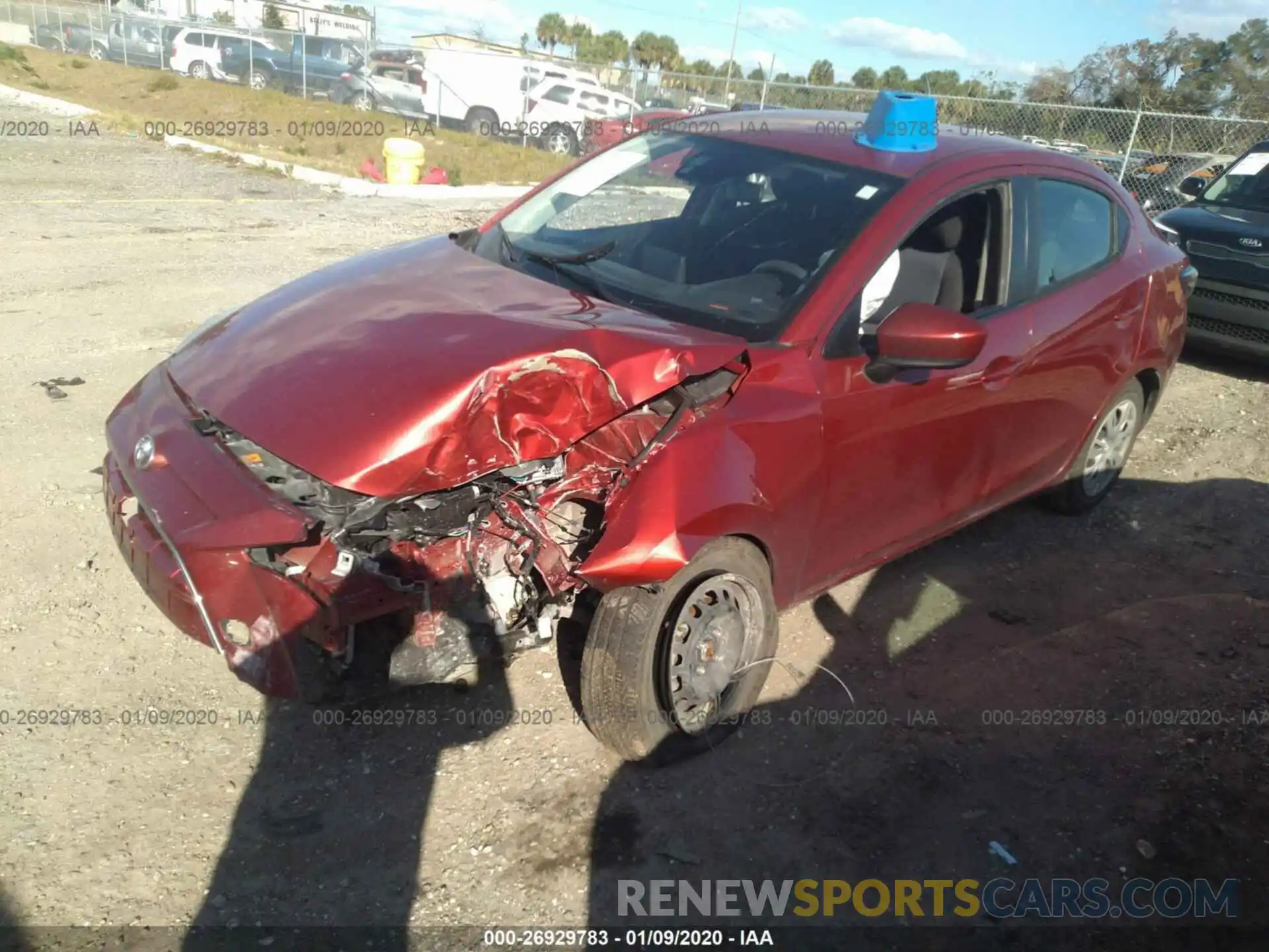 2 Photograph of a damaged car 3MYDLBYV6KY504017 TOYOTA YARIS 2019