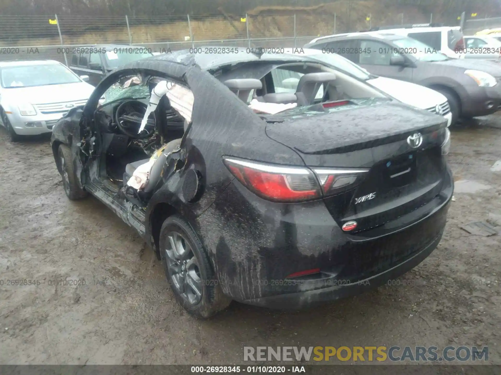 3 Photograph of a damaged car 3MYDLBYV6KY505412 TOYOTA YARIS 2019