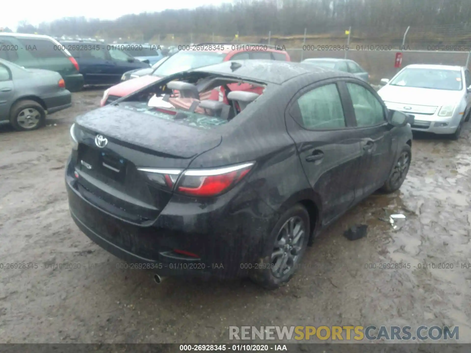 4 Photograph of a damaged car 3MYDLBYV6KY505412 TOYOTA YARIS 2019