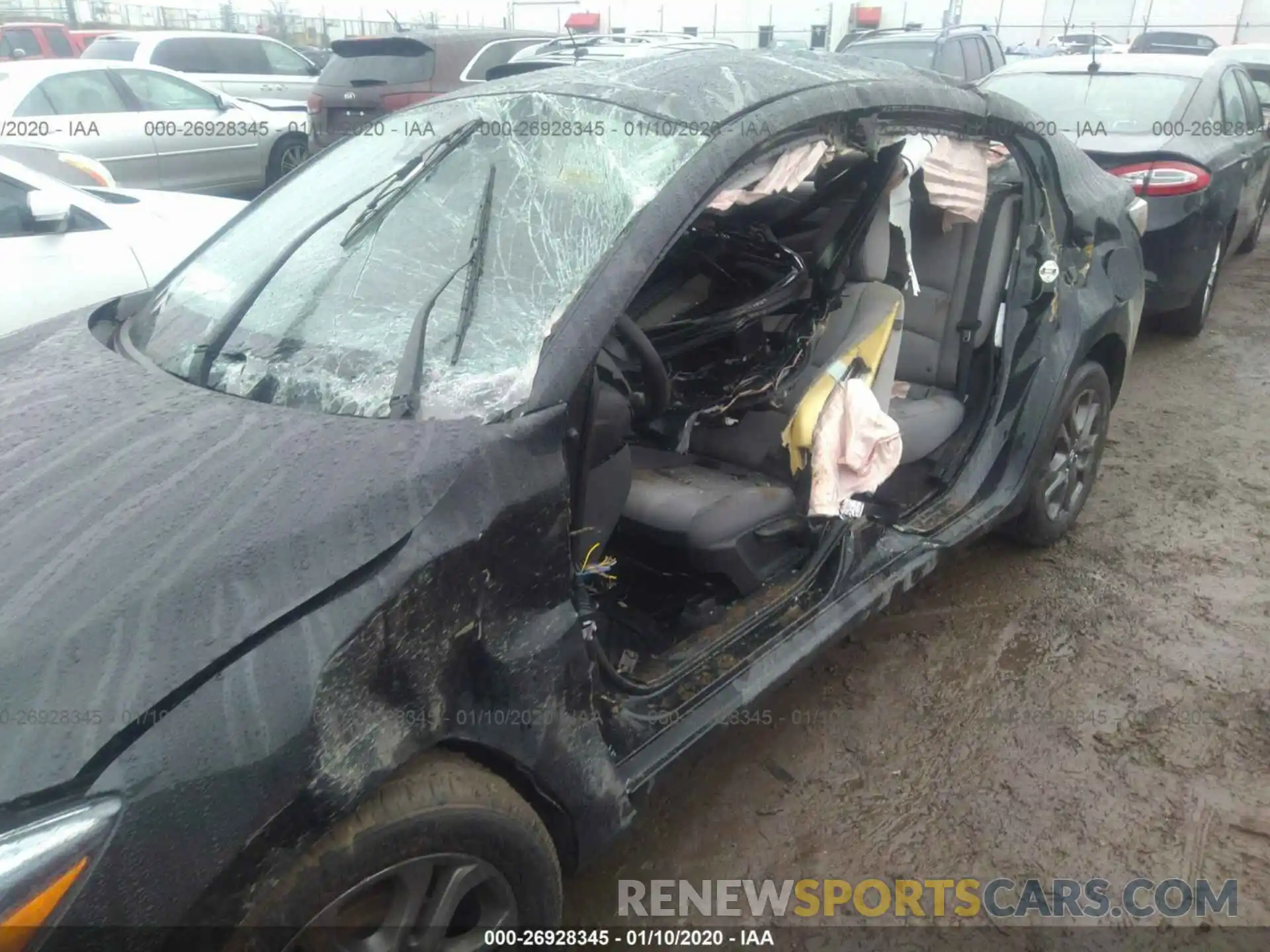 6 Photograph of a damaged car 3MYDLBYV6KY505412 TOYOTA YARIS 2019