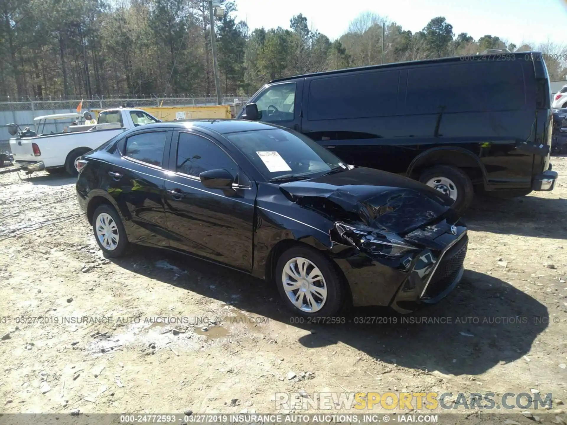 1 Photograph of a damaged car 3MYDLBYV6KY515180 TOYOTA YARIS 2019