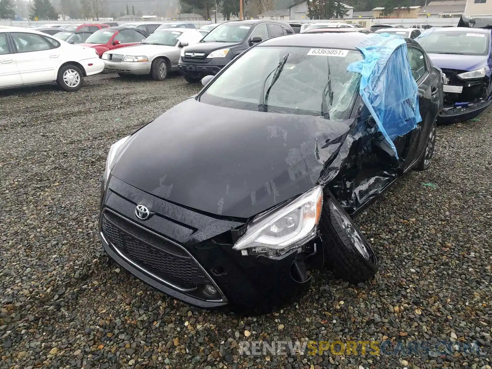 2 Photograph of a damaged car 3MYDLBYV6KY522114 TOYOTA YARIS 2019