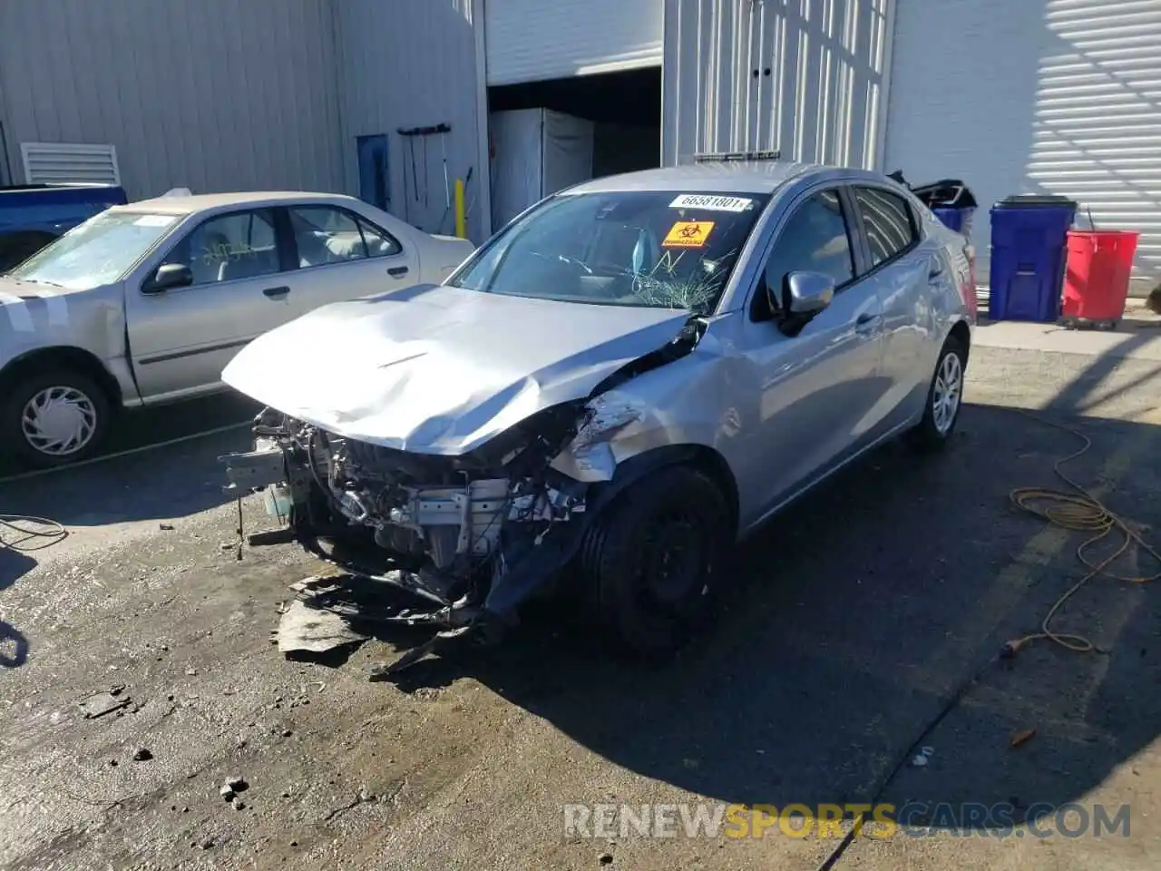 2 Photograph of a damaged car 3MYDLBYV6KY523814 TOYOTA YARIS 2019