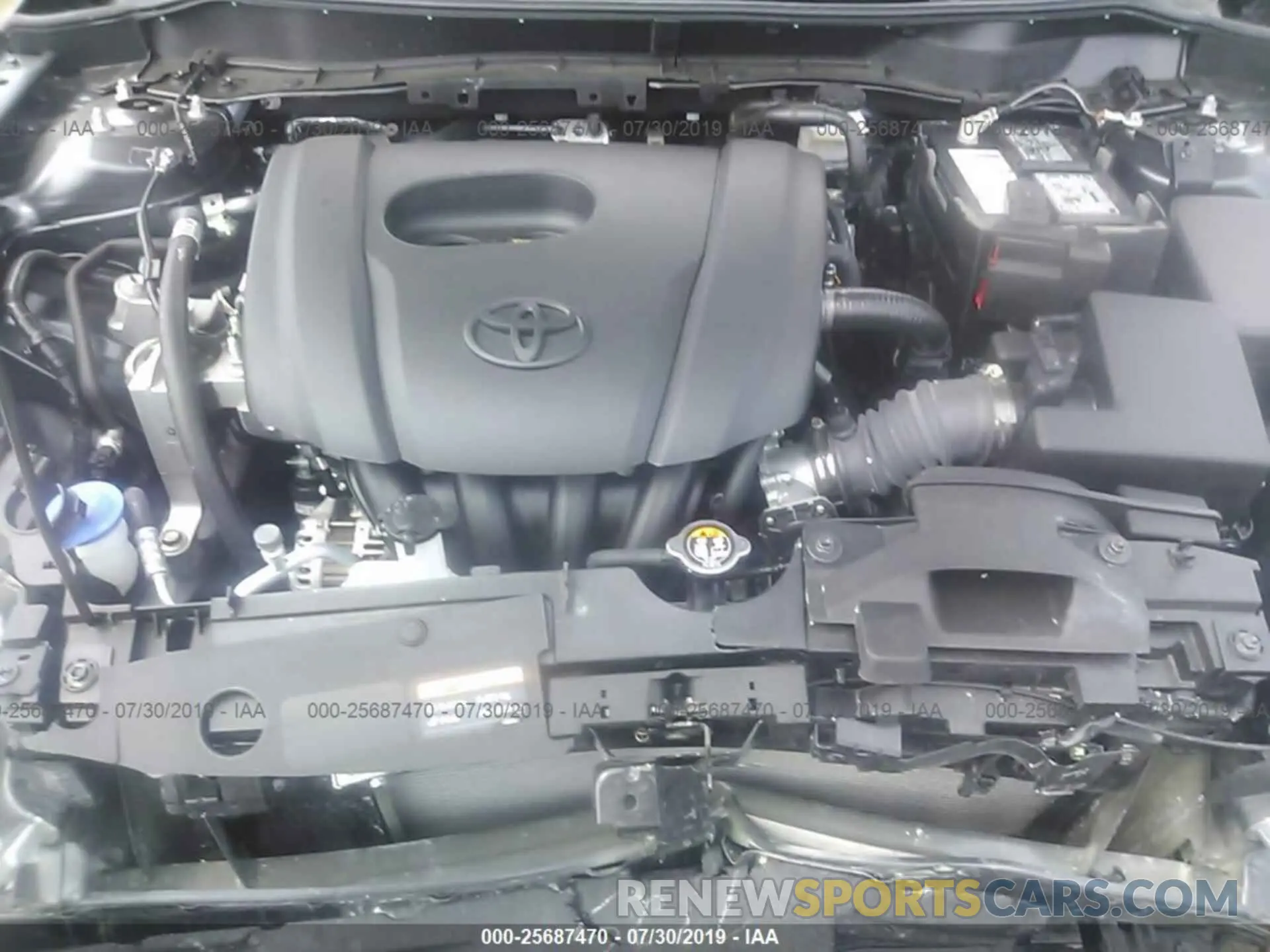 10 Photograph of a damaged car 3MYDLBYV6KY526647 TOYOTA YARIS 2019