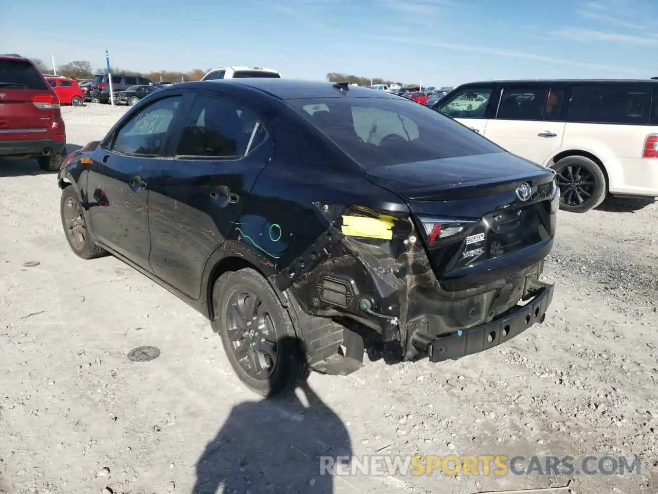 3 Photograph of a damaged car 3MYDLBYV7KY504916 TOYOTA YARIS 2019