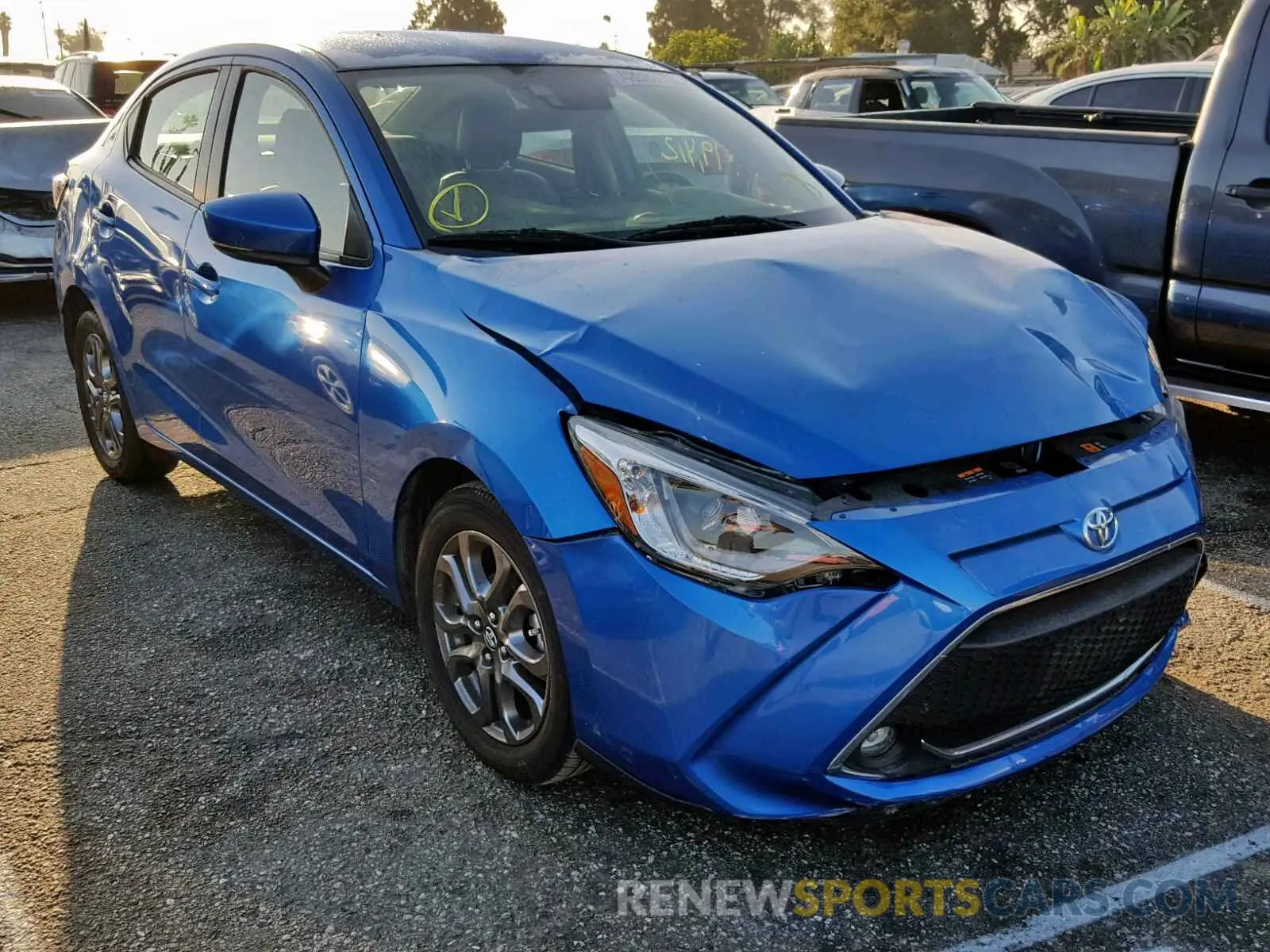1 Photograph of a damaged car 3MYDLBYV7KY506682 TOYOTA YARIS 2019