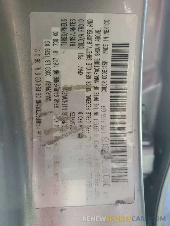 12 Photograph of a damaged car 3MYDLBYV7KY508173 TOYOTA YARIS 2019