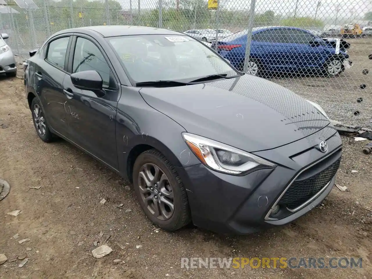 1 Photograph of a damaged car 3MYDLBYV7KY514569 TOYOTA YARIS 2019