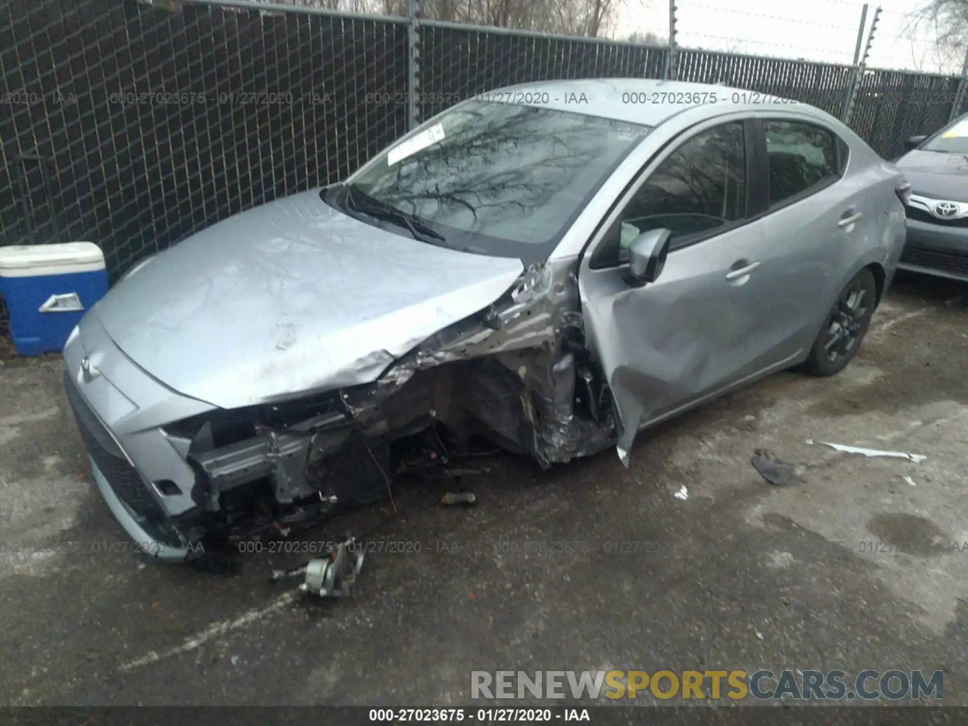 2 Photograph of a damaged car 3MYDLBYV7KY517052 TOYOTA YARIS 2019