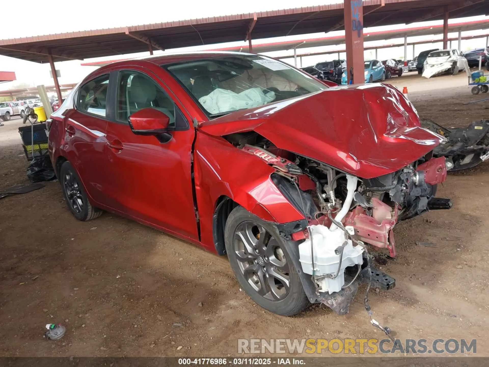 1 Photograph of a damaged car 3MYDLBYV7KY523076 TOYOTA YARIS 2019