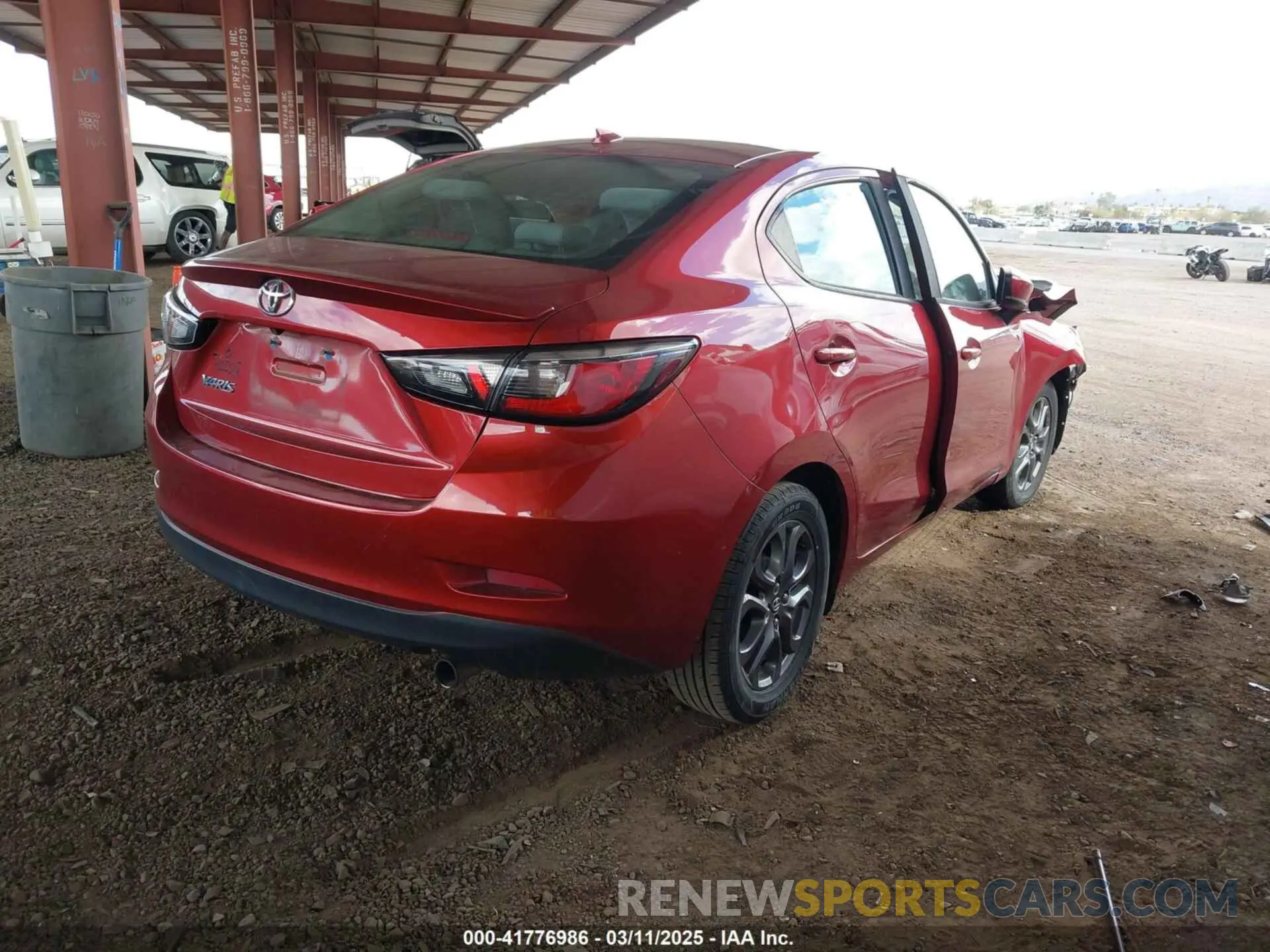 4 Photograph of a damaged car 3MYDLBYV7KY523076 TOYOTA YARIS 2019