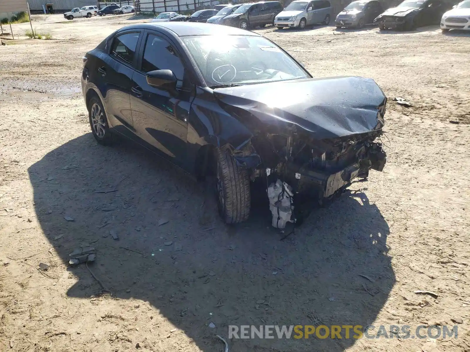 1 Photograph of a damaged car 3MYDLBYV7KY526866 TOYOTA YARIS 2019