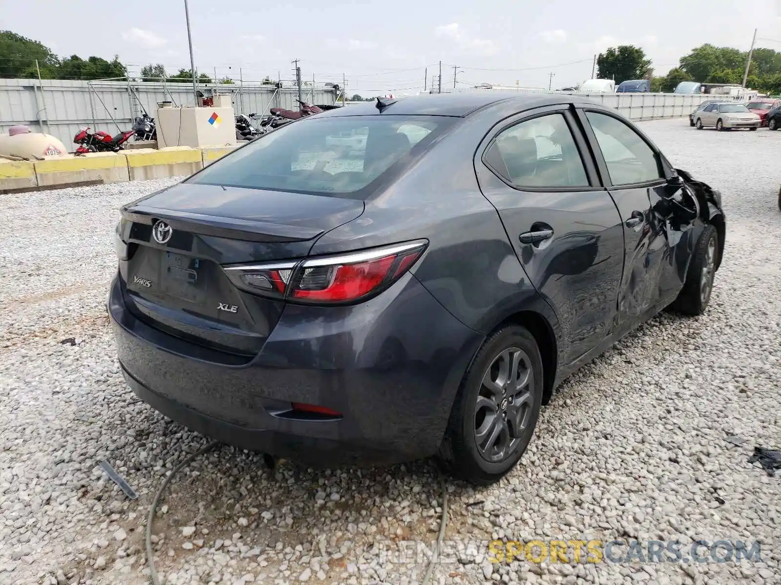 4 Photograph of a damaged car 3MYDLBYV8KY500874 TOYOTA YARIS 2019