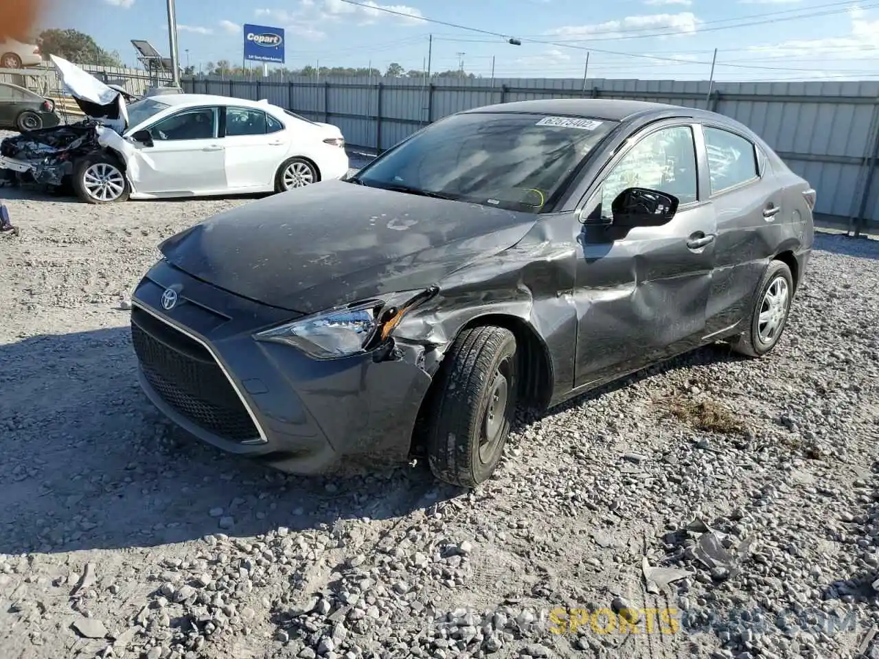 2 Photograph of a damaged car 3MYDLBYV8KY509137 TOYOTA YARIS 2019