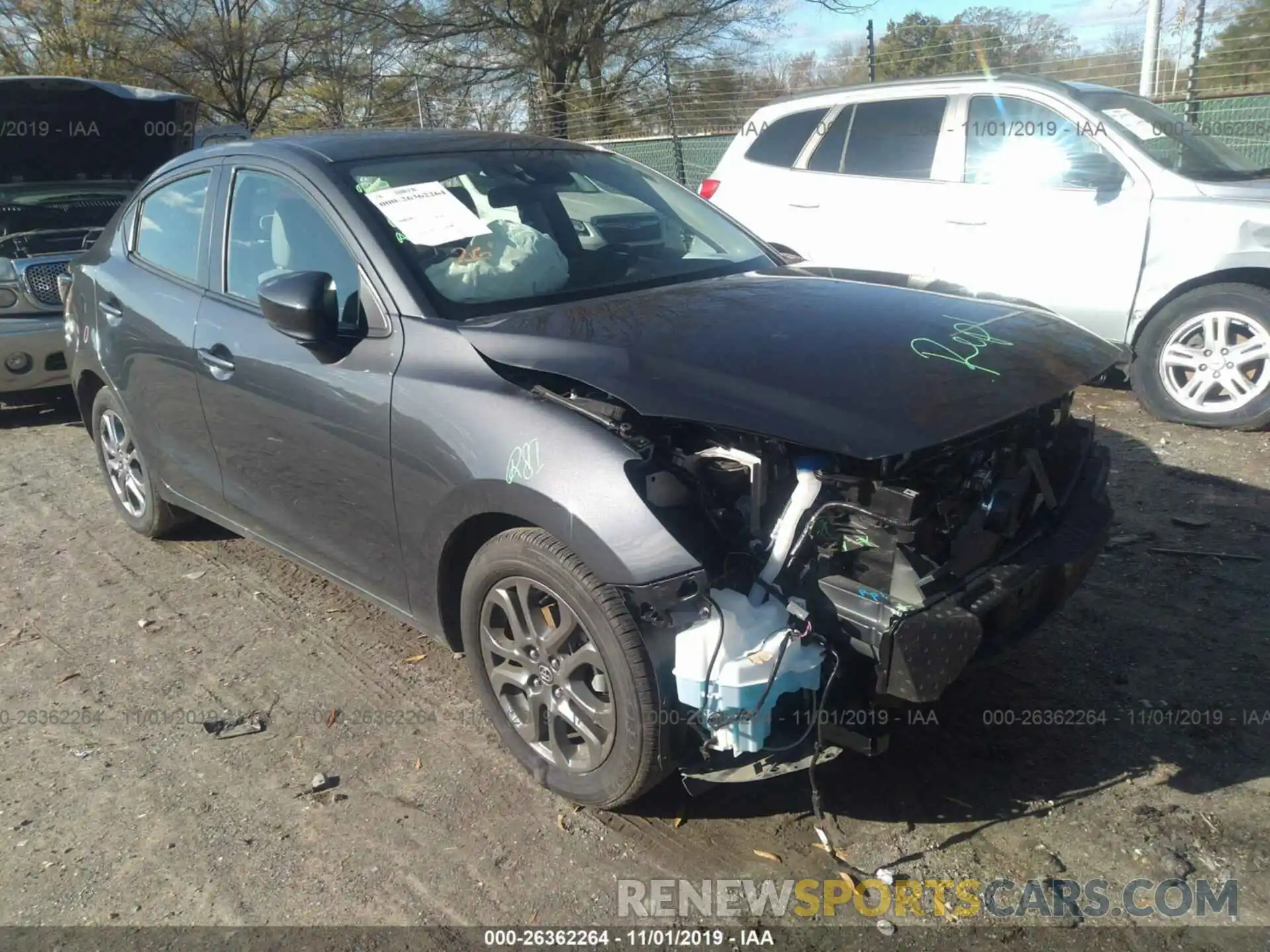 1 Photograph of a damaged car 3MYDLBYV8KY511776 TOYOTA YARIS 2019