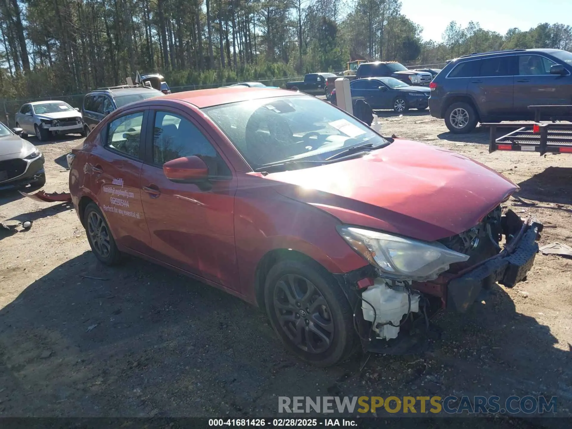 1 Photograph of a damaged car 3MYDLBYV9KY502584 TOYOTA YARIS 2019