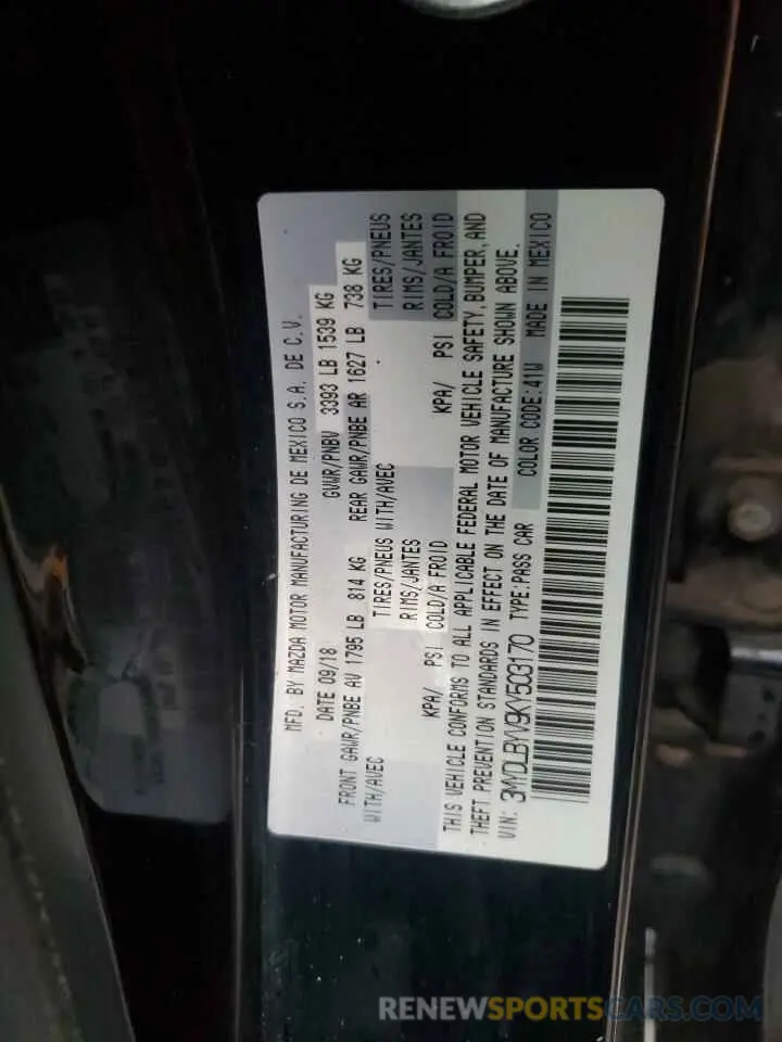 13 Photograph of a damaged car 3MYDLBYV9KY503170 TOYOTA YARIS 2019