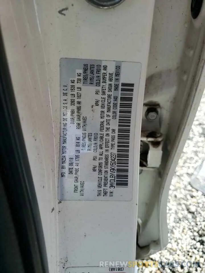12 Photograph of a damaged car 3MYDLBYV9KY504237 TOYOTA YARIS 2019
