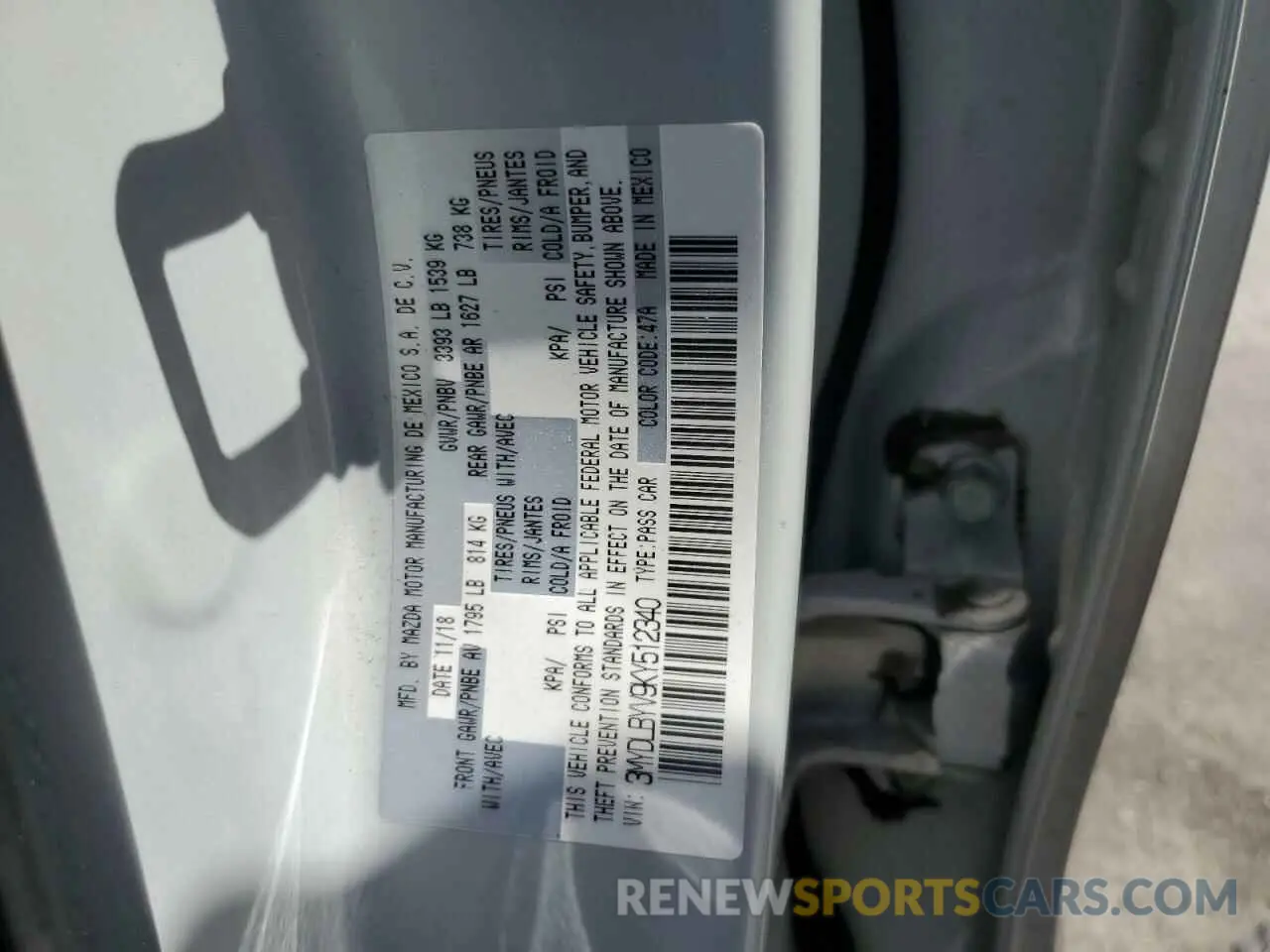 15 Photograph of a damaged car 3MYDLBYV9KY512340 TOYOTA YARIS 2019