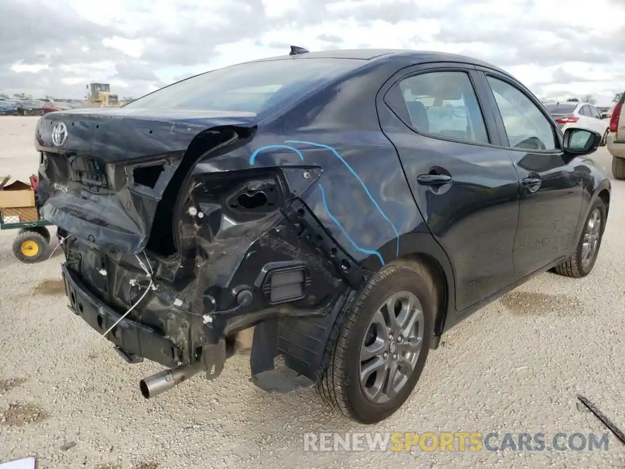 4 Photograph of a damaged car 3MYDLBYV9KY515206 TOYOTA YARIS 2019