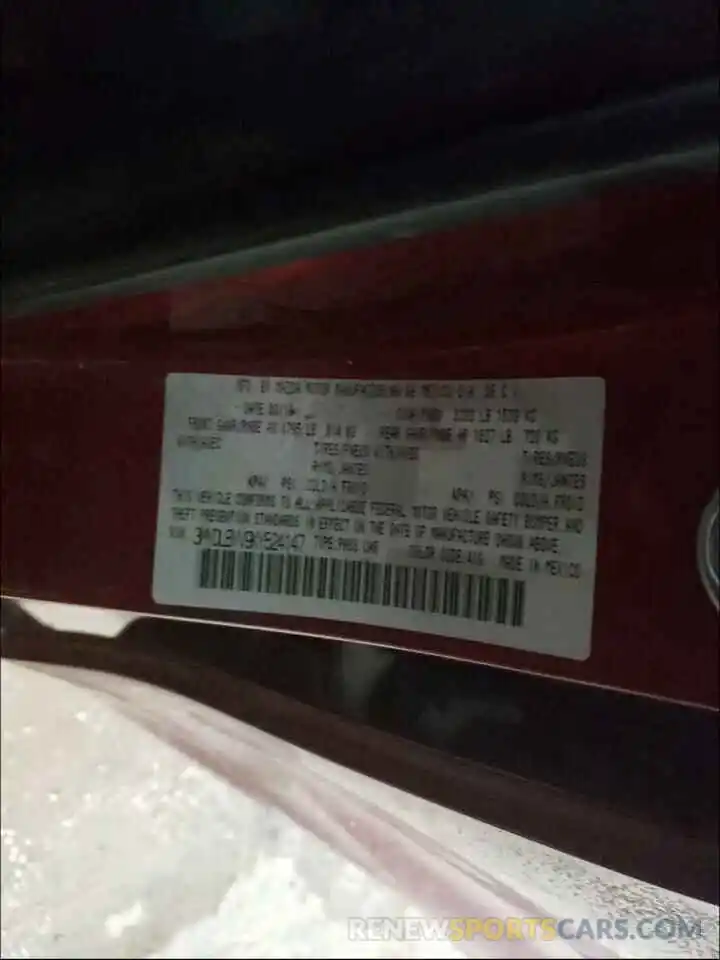 10 Photograph of a damaged car 3MYDLBYV9KY524147 TOYOTA YARIS 2019