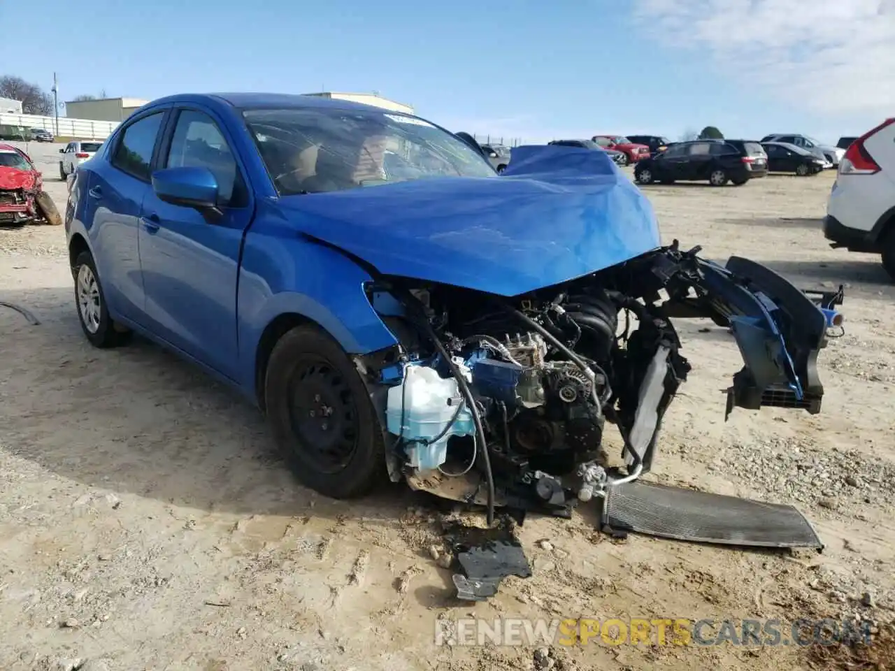 1 Photograph of a damaged car 3MYDLBYVXKY500116 TOYOTA YARIS 2019