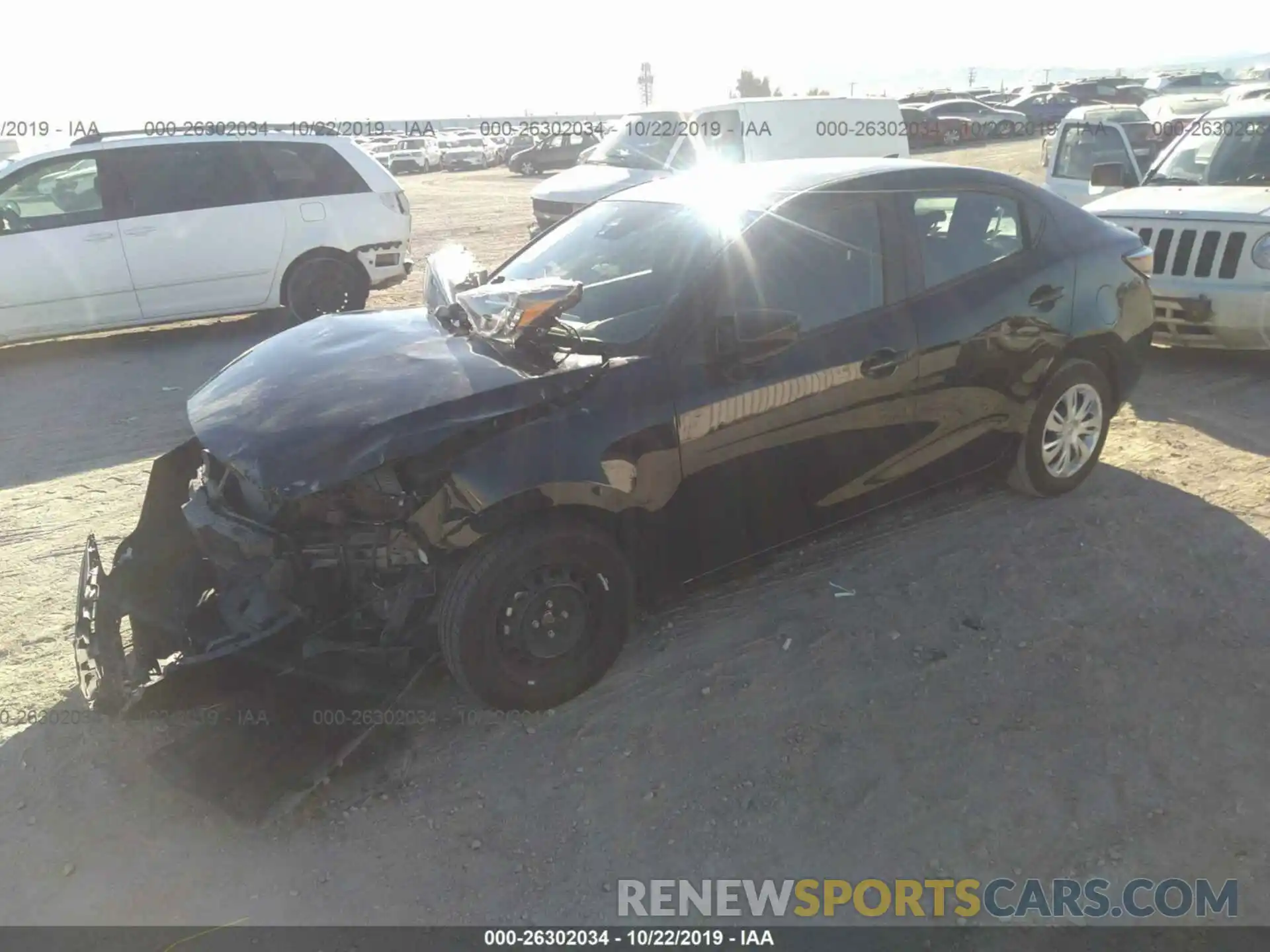 2 Photograph of a damaged car 3MYDLBYVXKY504179 TOYOTA YARIS 2019