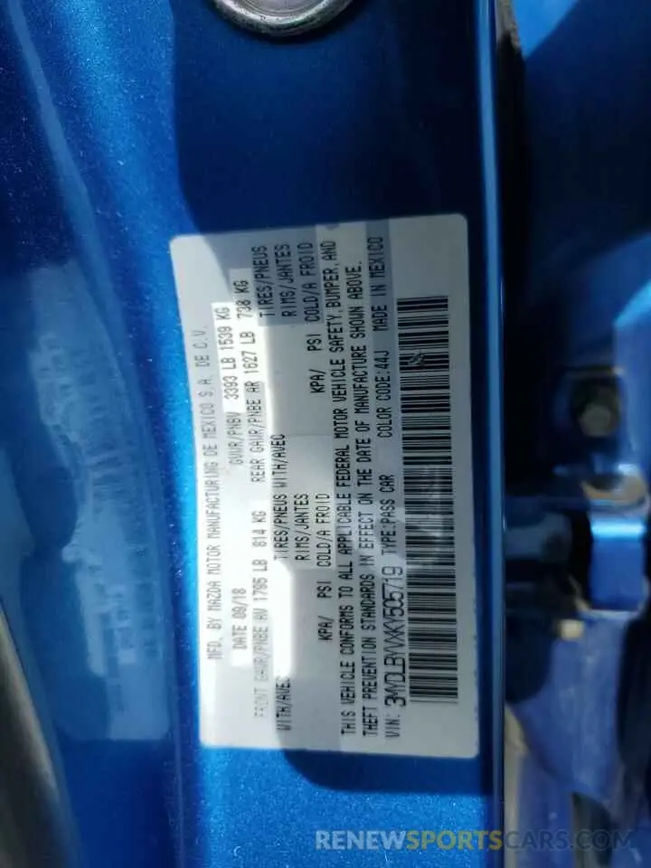 12 Photograph of a damaged car 3MYDLBYVXKY505719 TOYOTA YARIS 2019