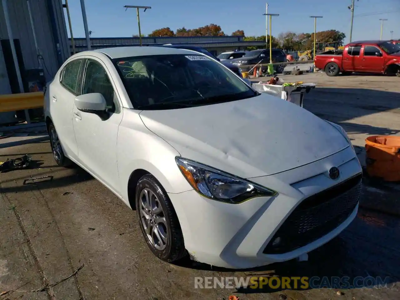 1 Photograph of a damaged car 3MYDLBYVXKY506417 TOYOTA YARIS 2019