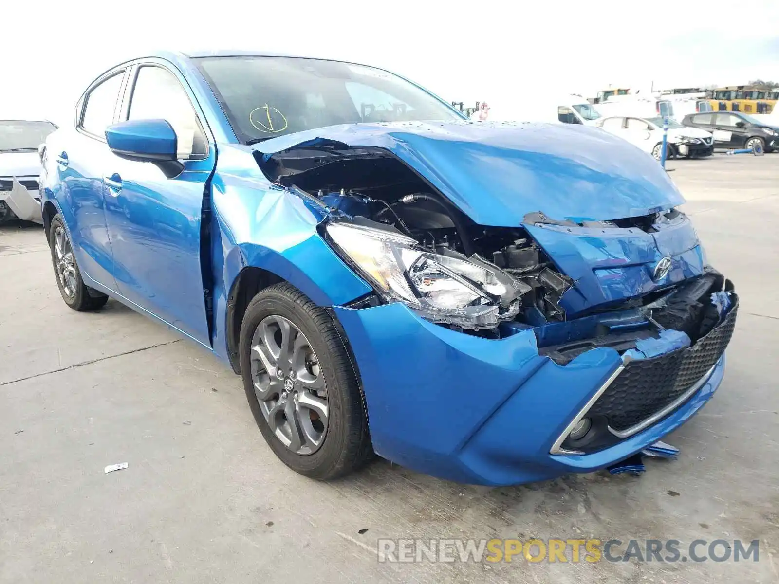 1 Photograph of a damaged car 3MYDLBYVXKY507020 TOYOTA YARIS 2019