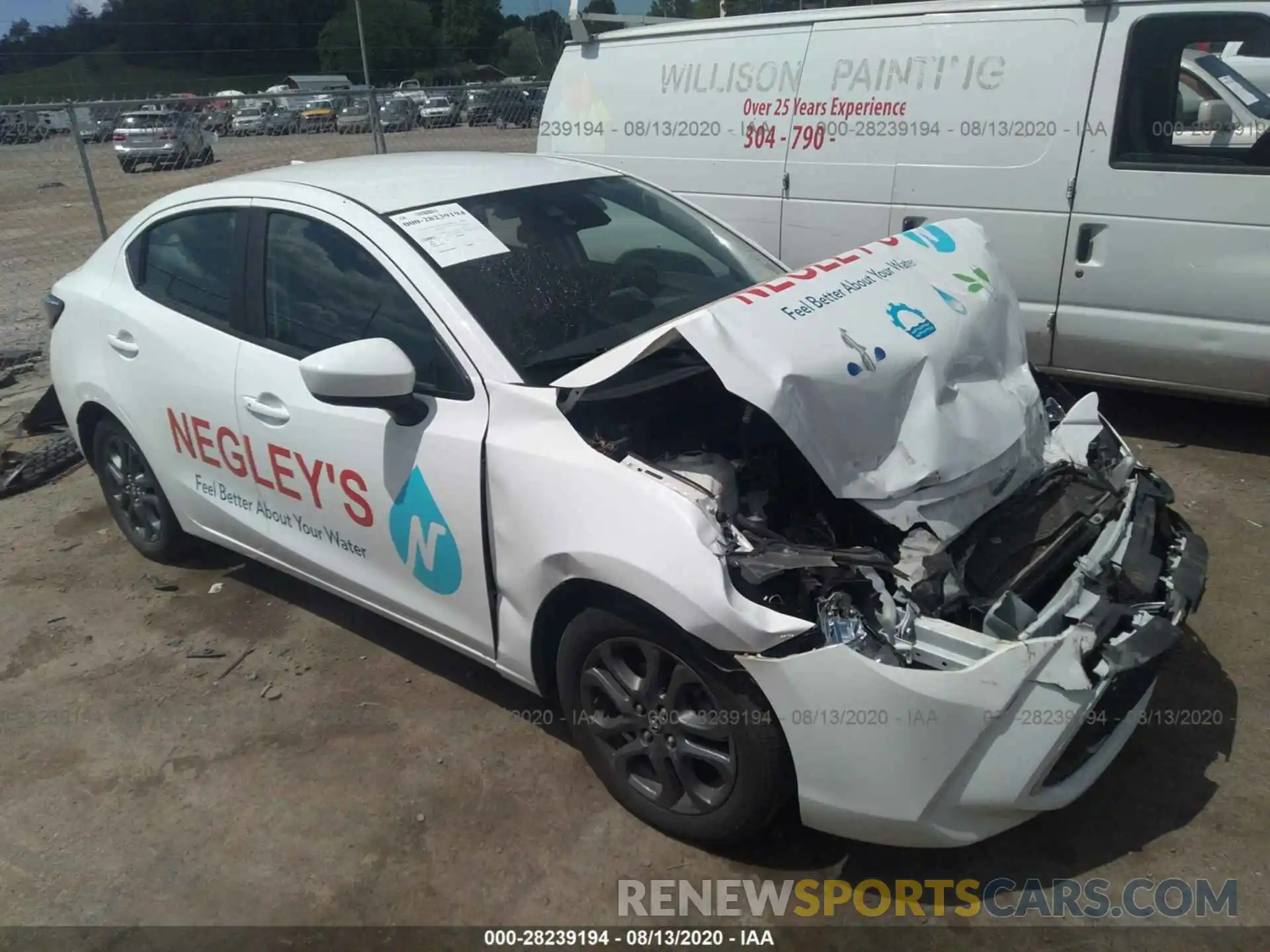 1 Photograph of a damaged car 3MYDLBYVXKY508622 TOYOTA YARIS 2019