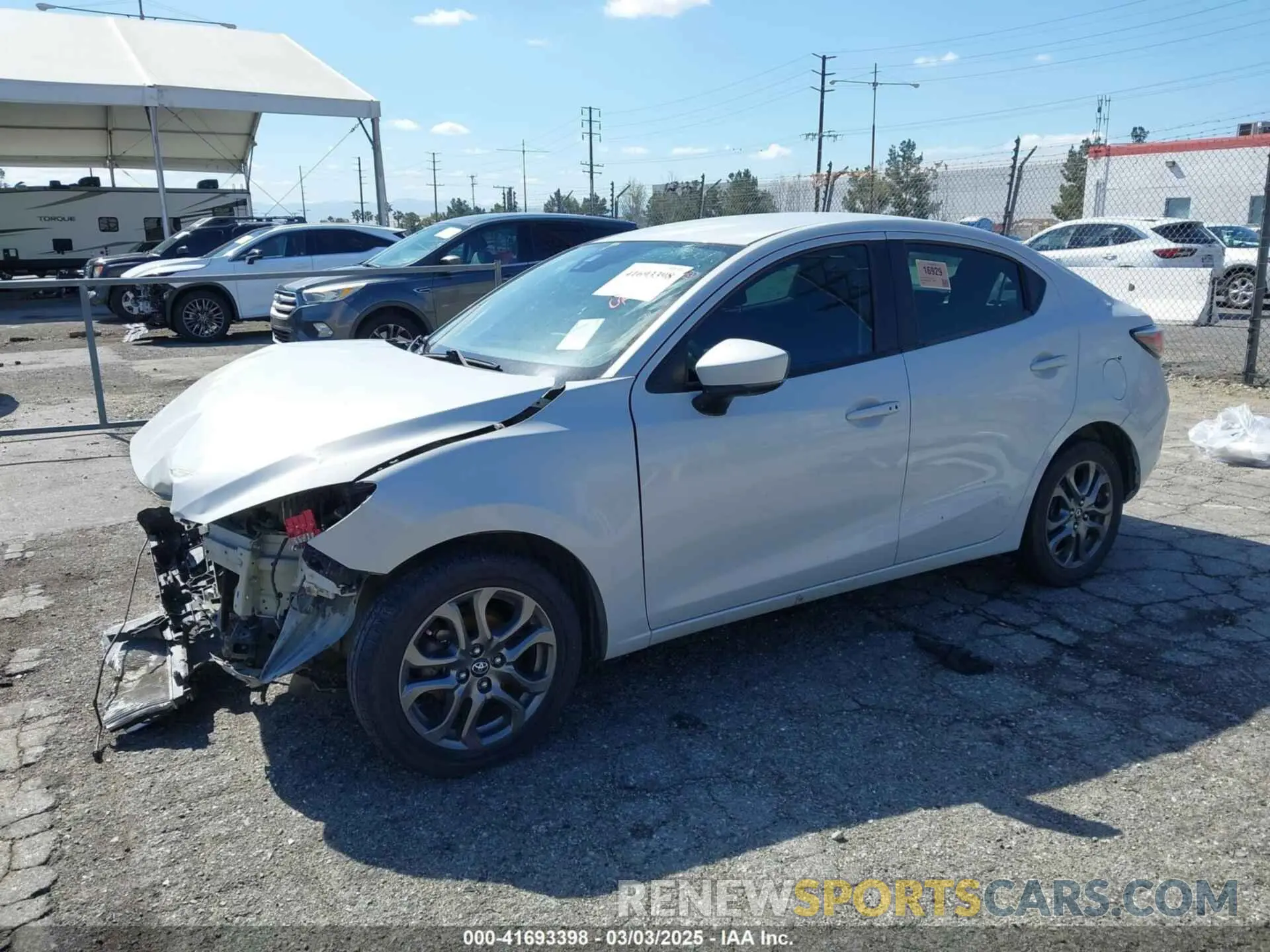 2 Photograph of a damaged car 3MYDLBYVXKY515604 TOYOTA YARIS 2019