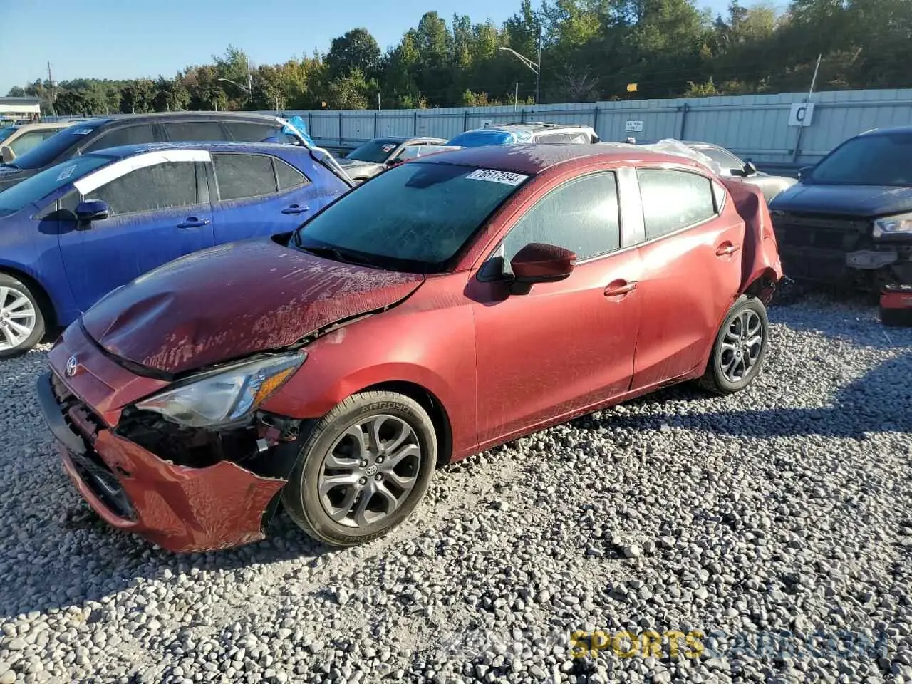 1 Photograph of a damaged car 3MYDLBYVXKY519054 TOYOTA YARIS 2019
