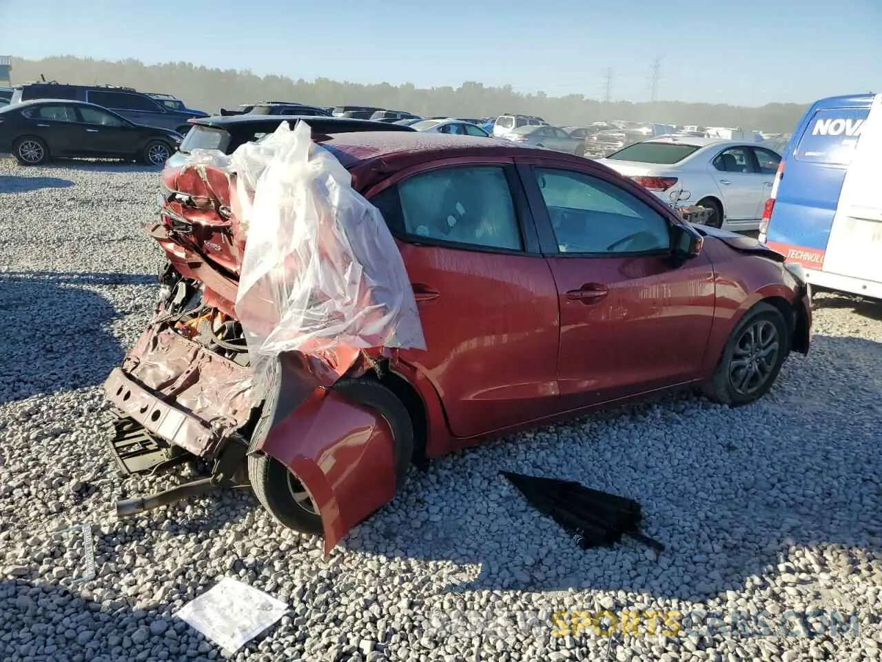 3 Photograph of a damaged car 3MYDLBYVXKY519054 TOYOTA YARIS 2019