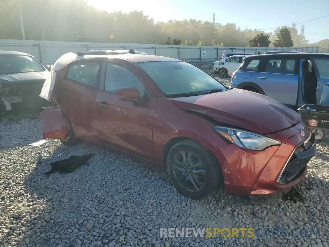 4 Photograph of a damaged car 3MYDLBYVXKY519054 TOYOTA YARIS 2019