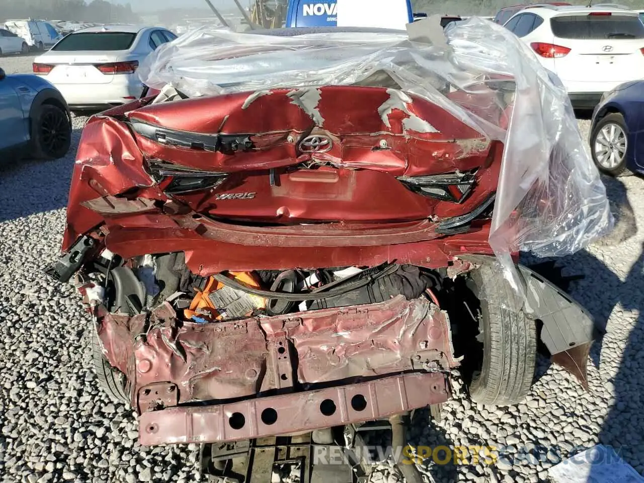 6 Photograph of a damaged car 3MYDLBYVXKY519054 TOYOTA YARIS 2019