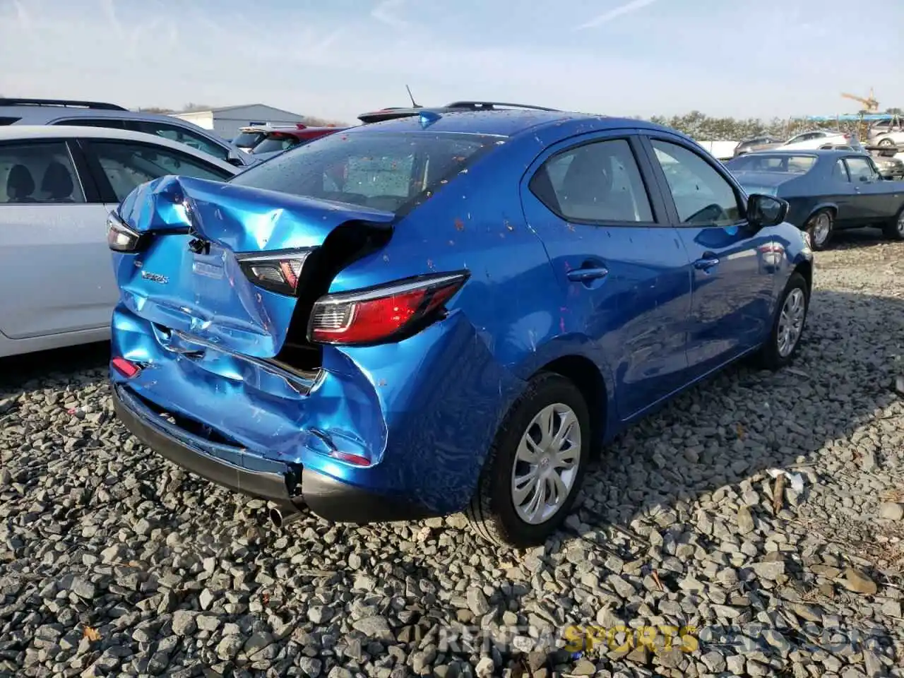 4 Photograph of a damaged car 3MYDLBYVXKY525422 TOYOTA YARIS 2019