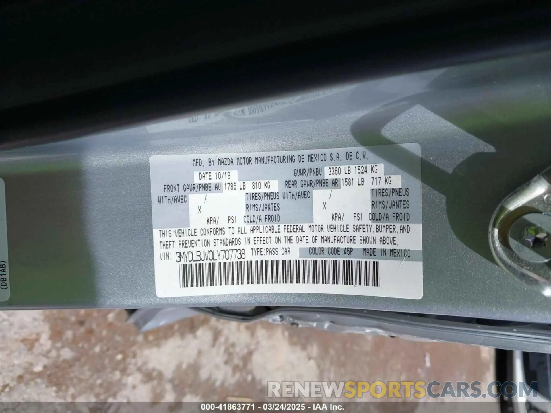 9 Photograph of a damaged car 3MYDLBJV0LY707738 TOYOTA YARIS 2020