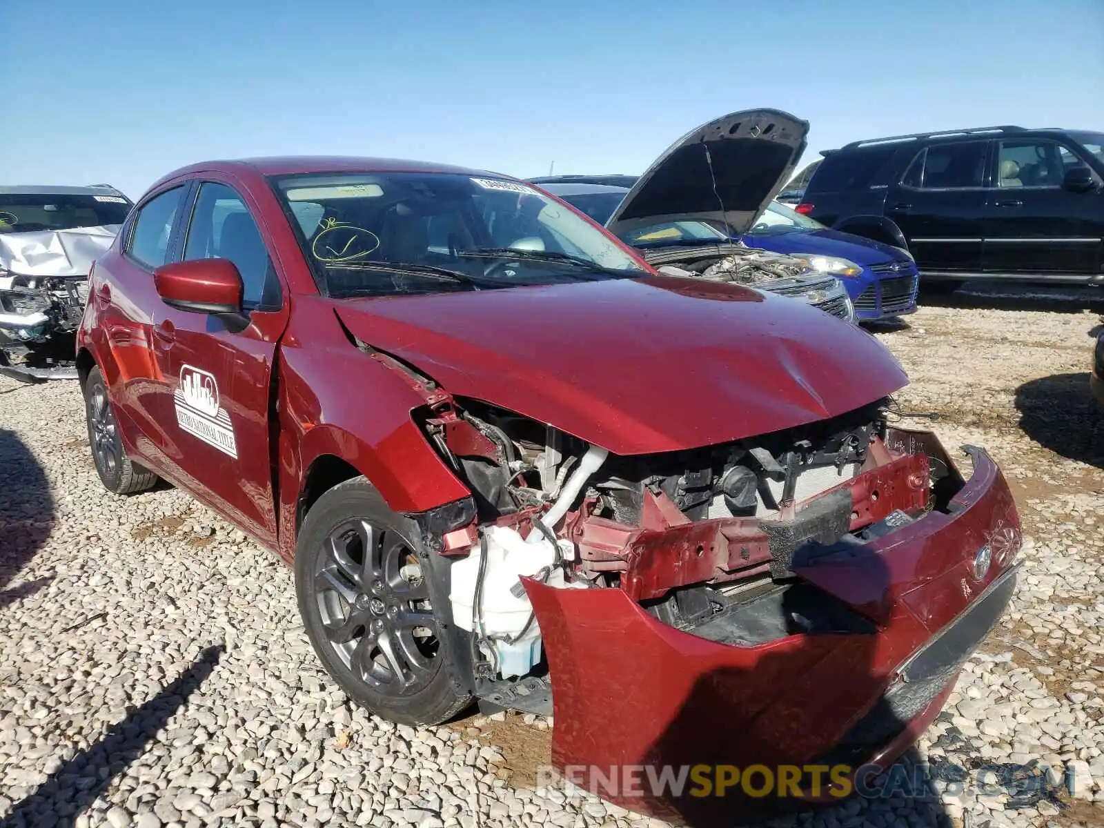 1 Photograph of a damaged car 3MYDLBJV9LY703980 TOYOTA YARIS 2020