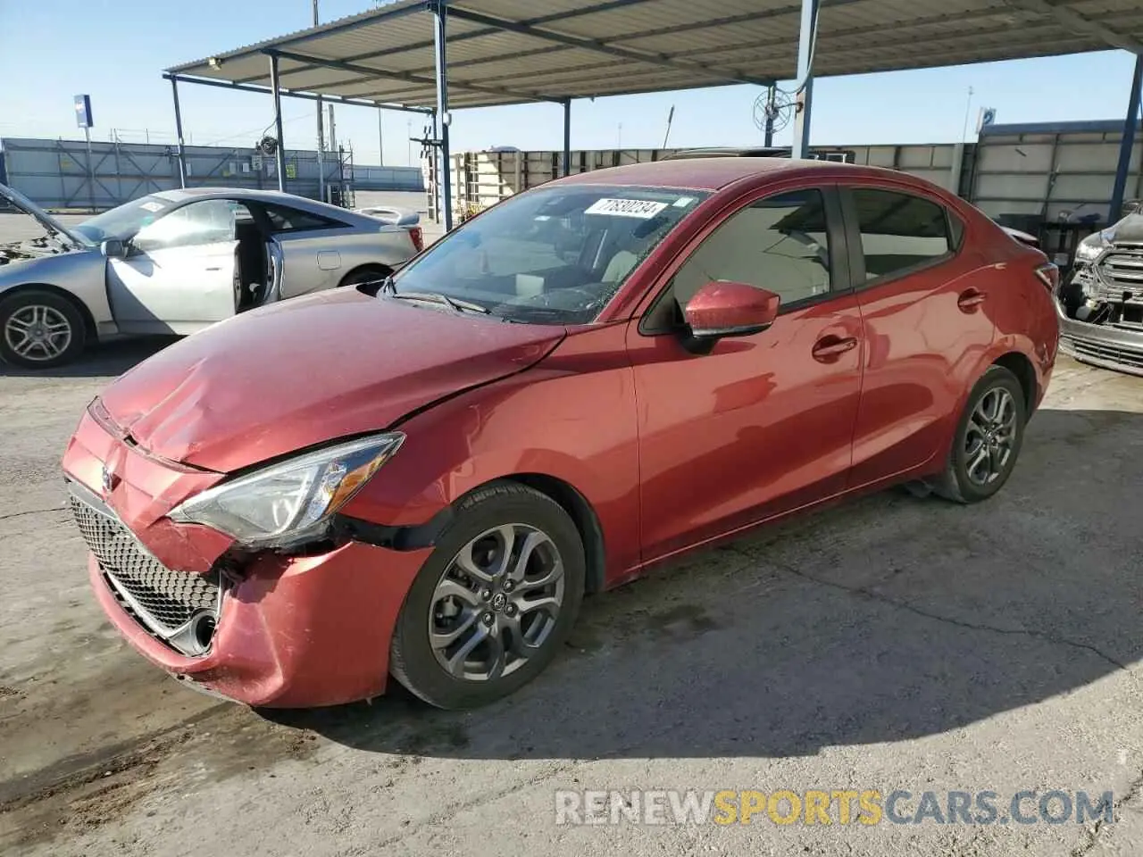 1 Photograph of a damaged car 3MYDLBYV9LY716430 TOYOTA YARIS 2020