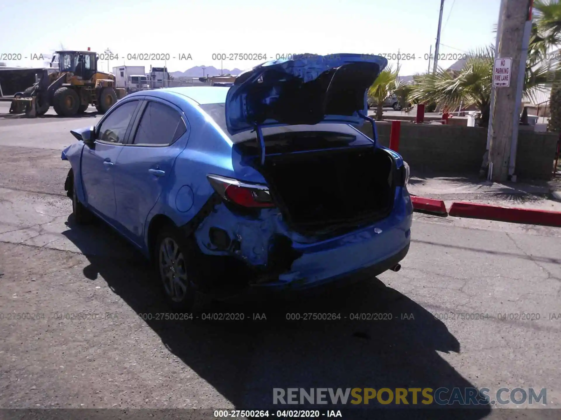 3 Photograph of a damaged car 3MYDLBYVXLY708904 TOYOTA YARIS 2020