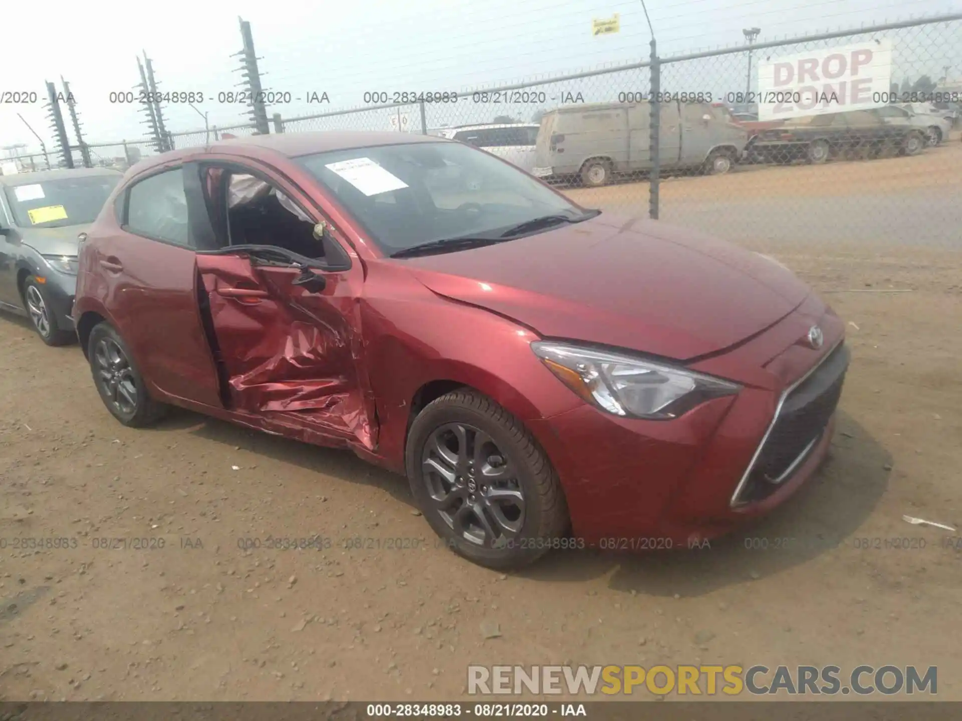 1 Photograph of a damaged car 3MYDLBJV0LY704757 TOYOTA YARIS HATCHBACK 2020