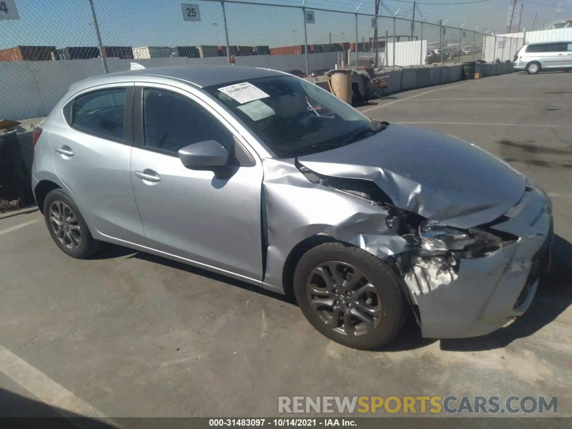 1 Photograph of a damaged car 3MYDLBJV3LY701500 TOYOTA YARIS HATCHBACK 2020