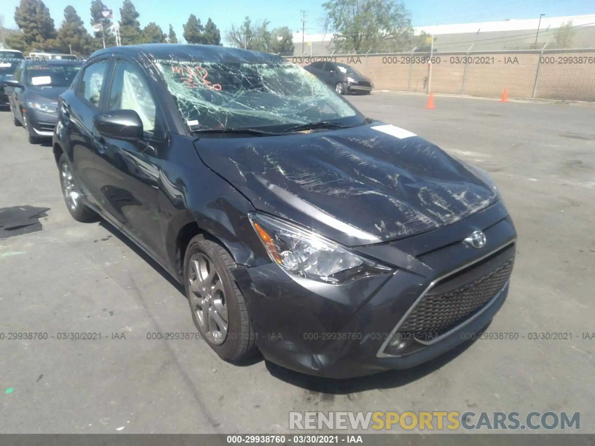 1 Photograph of a damaged car 3MYDLBJV4LY708570 TOYOTA YARIS HATCHBACK 2020