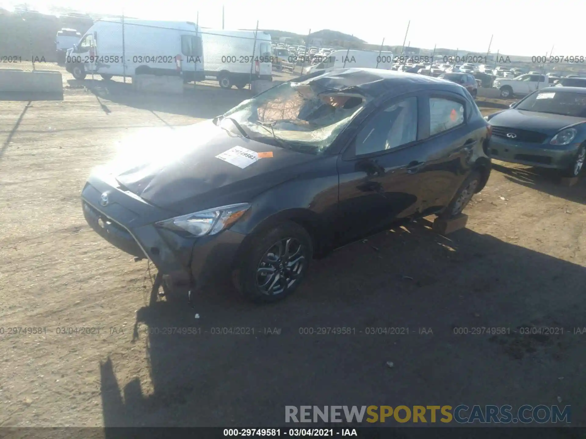 2 Photograph of a damaged car 3MYDLBJV6LY710384 TOYOTA YARIS HATCHBACK 2020