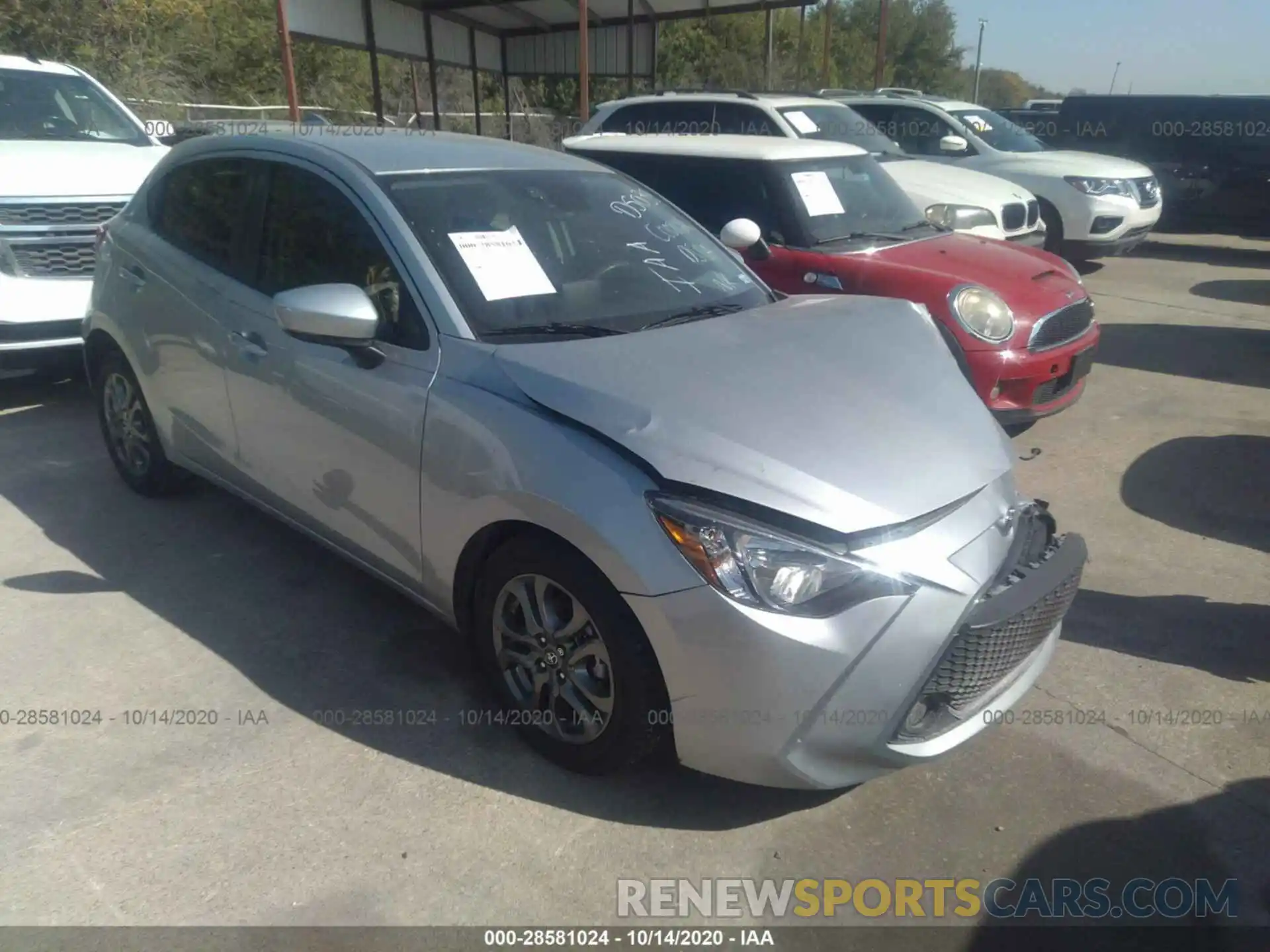 1 Photograph of a damaged car 3MYDLBJV8LY707325 TOYOTA YARIS HATCHBACK 2020